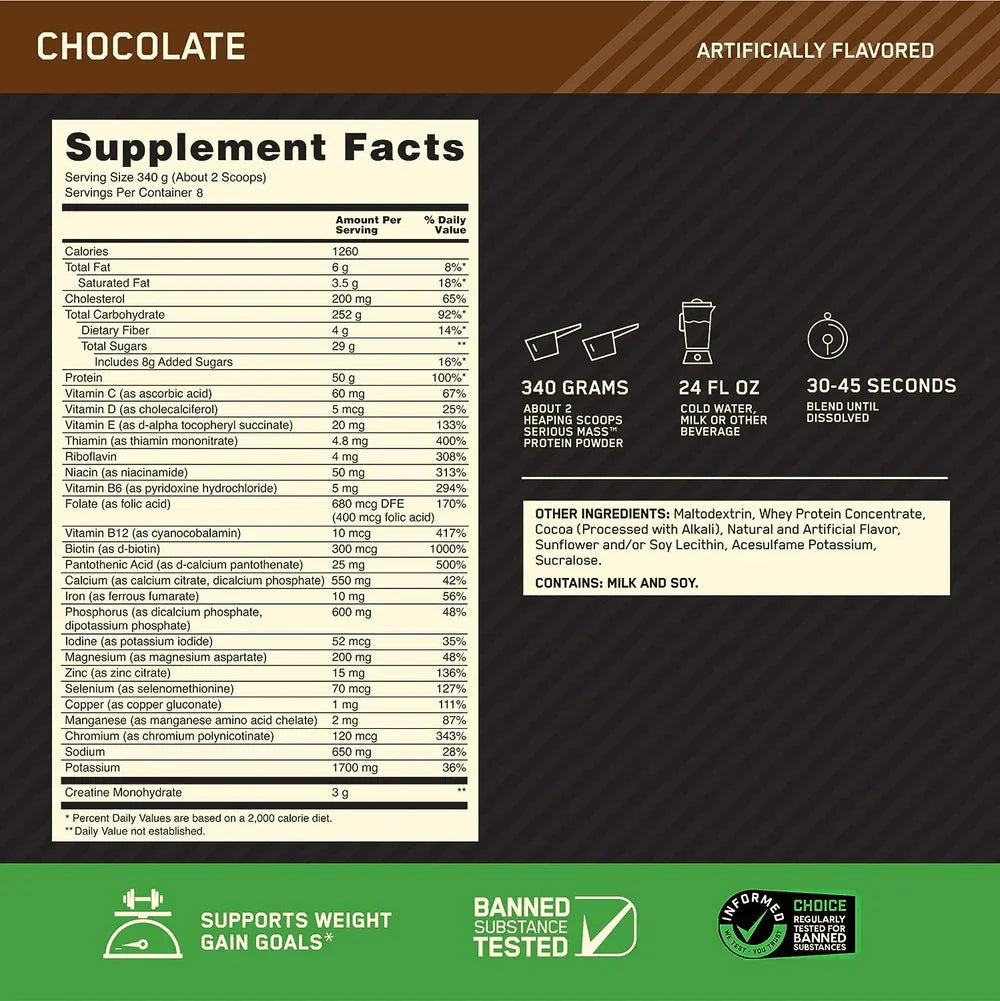 Serious Mass - Cherry Nutrition
