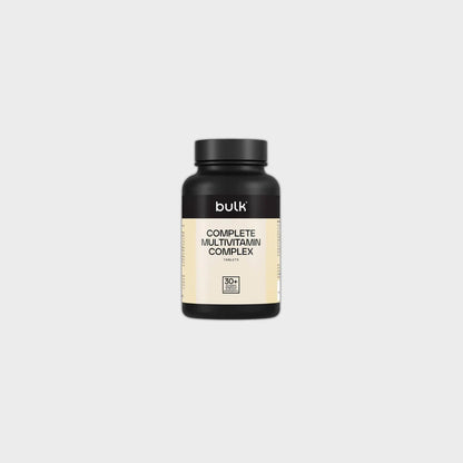 Bulk Complete Multivitamin Complex tablets bottle, 30+ vitamins and minerals supplement
